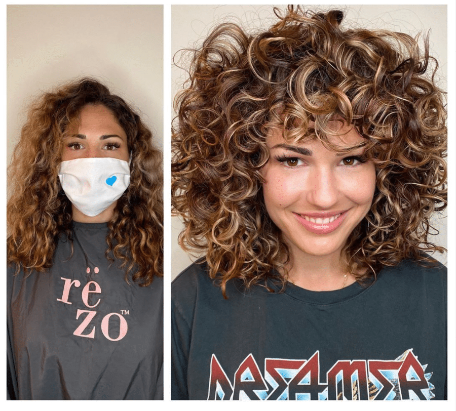 curly hair color ideas 2019 highlights
